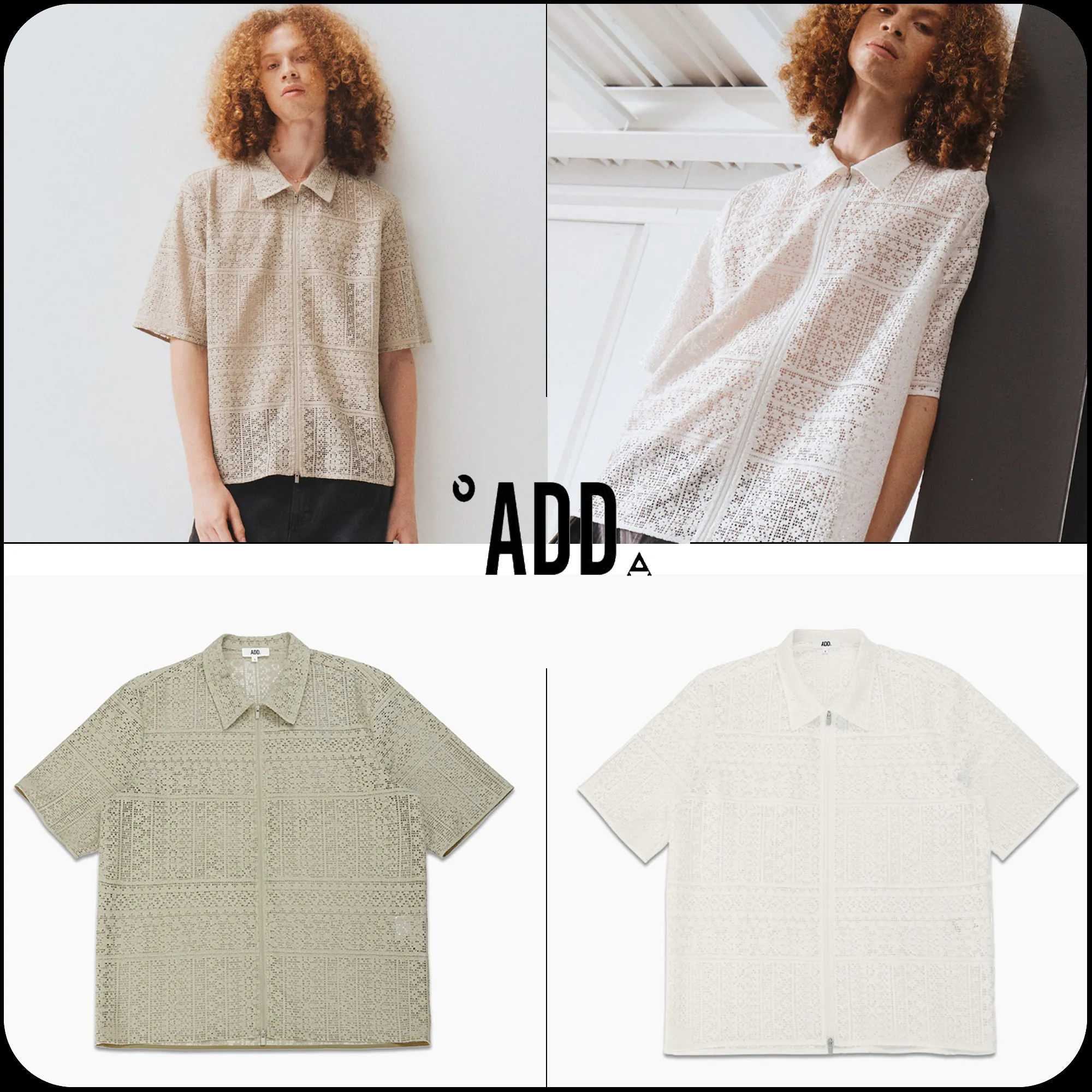 ADD SEOUL  |Unisex Street Style Short Sleeves Sweaters