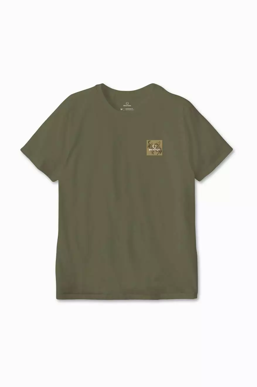 Alpha Square S/S Standard Tee - Olive Surplus/Antelope/Off White