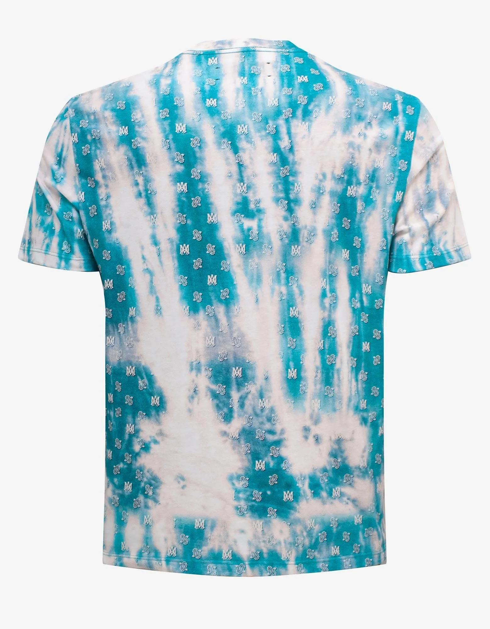 Amiri Blue Bleached Micro M.A Paisley T-Shirt