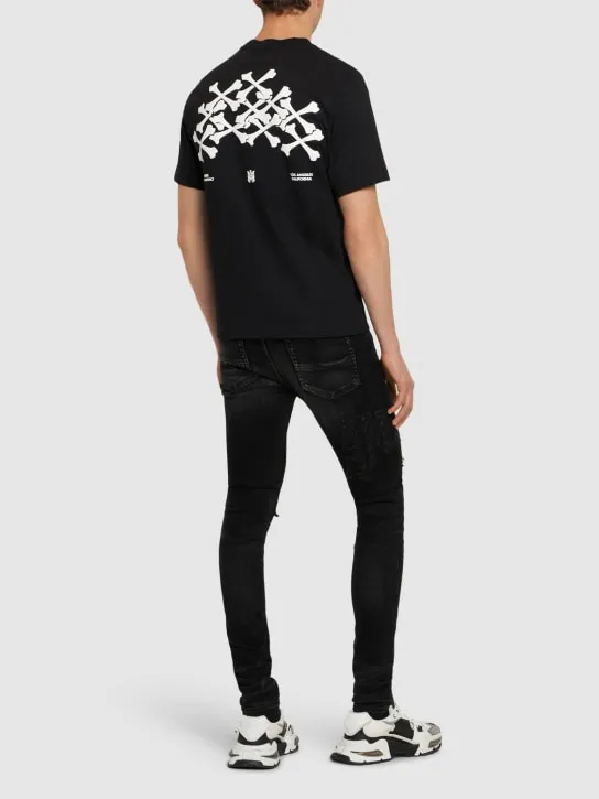 Amiri   Bones stacked cotton t-shirt 