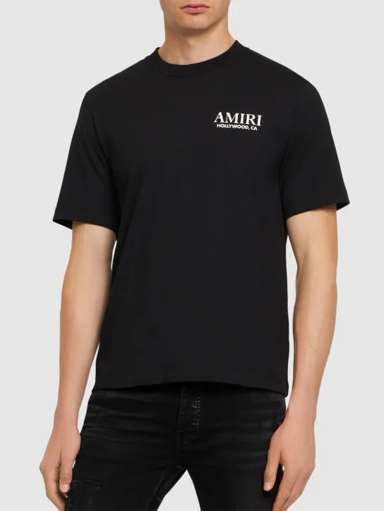 Amiri   Bones stacked cotton t-shirt 