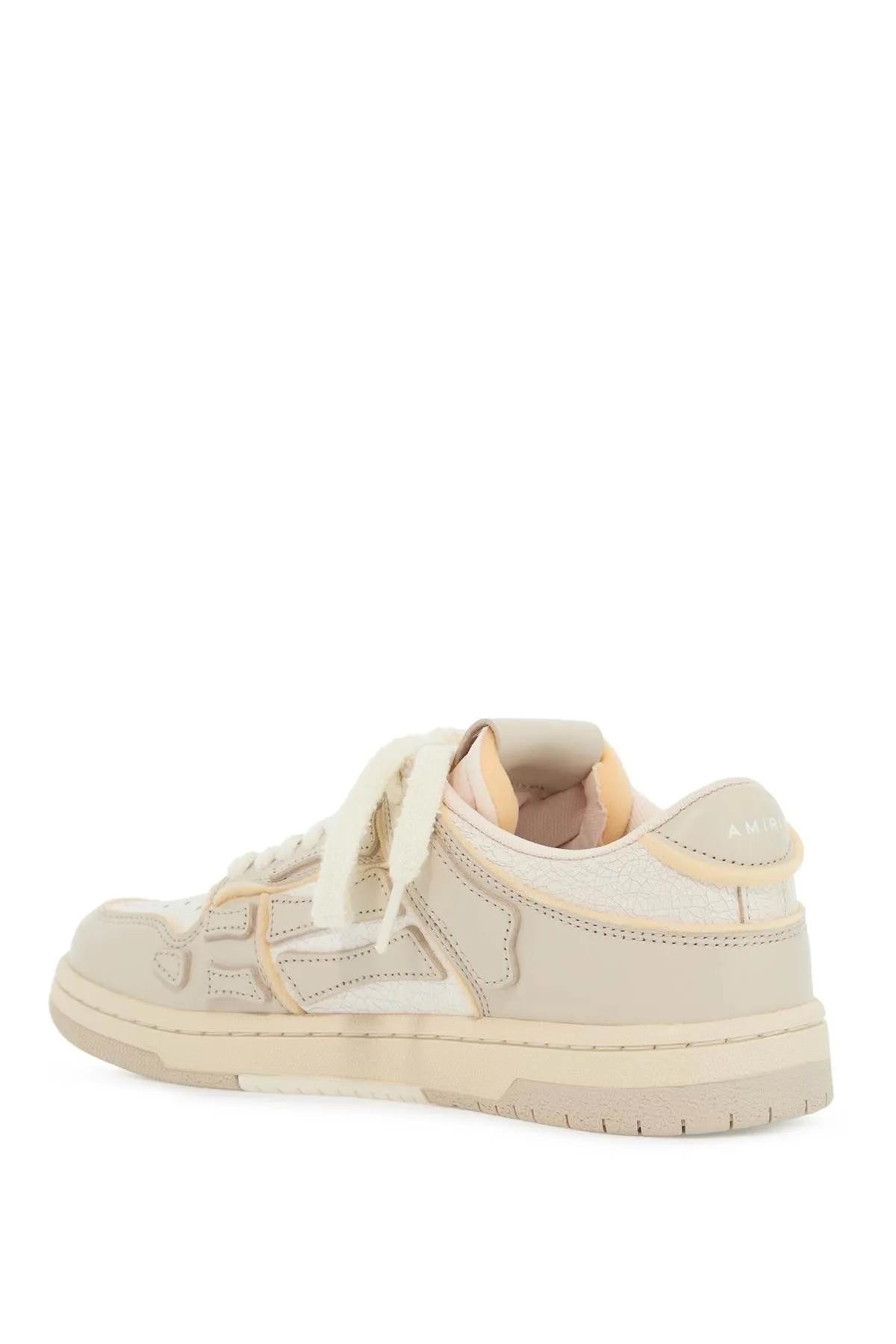 Amiri Collegiate Skel Top Low Sneakers   Beige