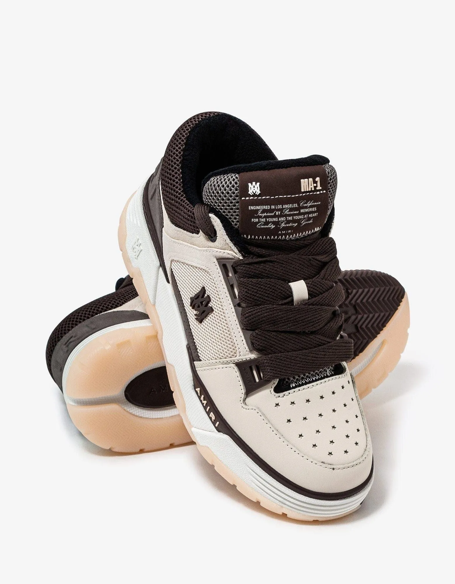 Amiri MA-1 Brown Trainers