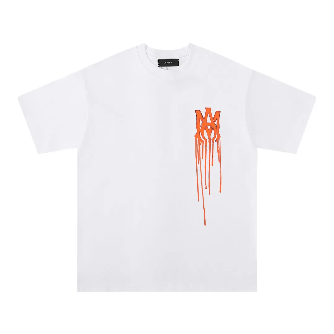 Amiri Paint Drip AM White T-shirt