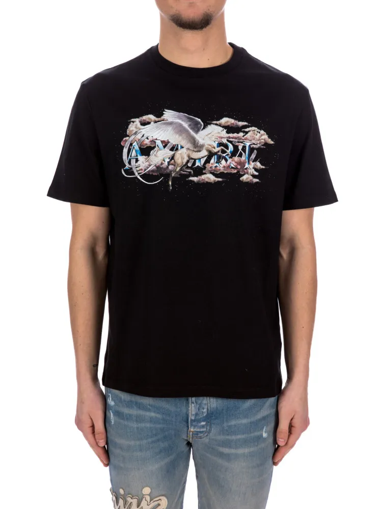 Amiri Pegasus Script Logo Tee | Credomen