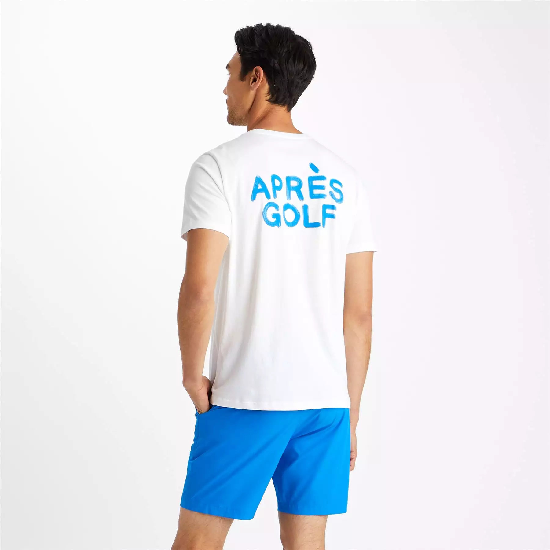 Apres Golf Cotton Tailored Fit T-Shirt Snow - AW23