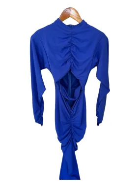 Atoir Size 4 Blue Long Sleeve Keyhole Front Back Zip Gown