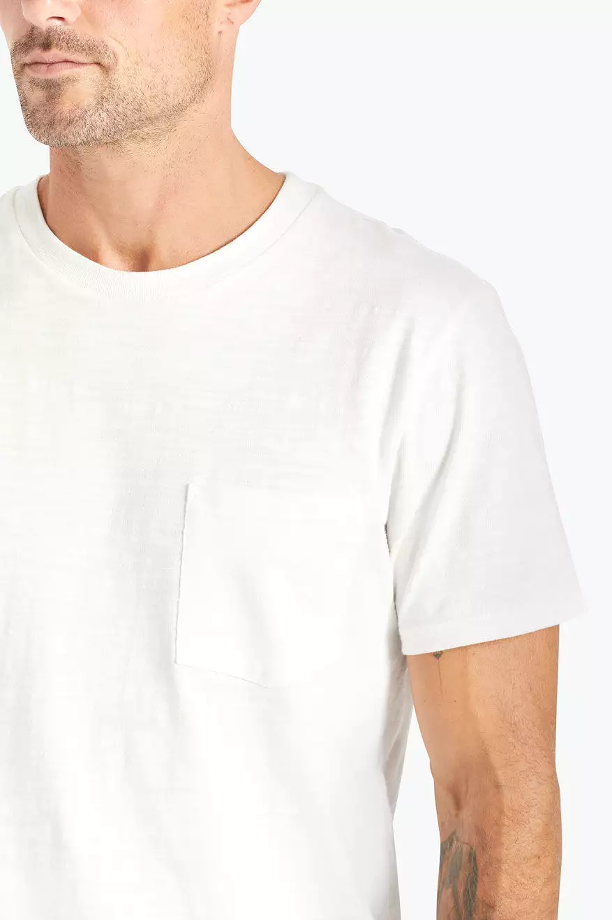 Basic Slub S/S Pocket Tee - Off White