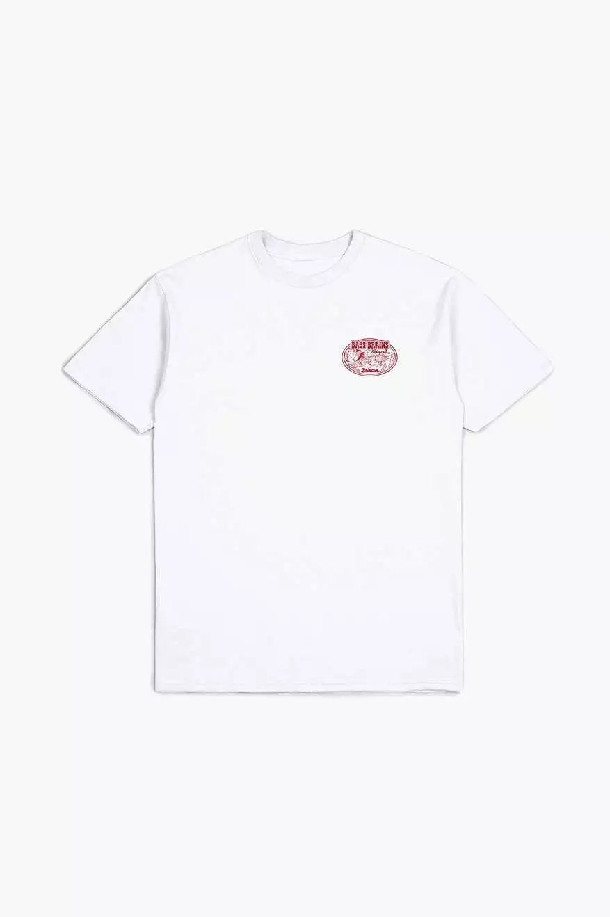 Bass Brains Swim S/S Standard Tee - White