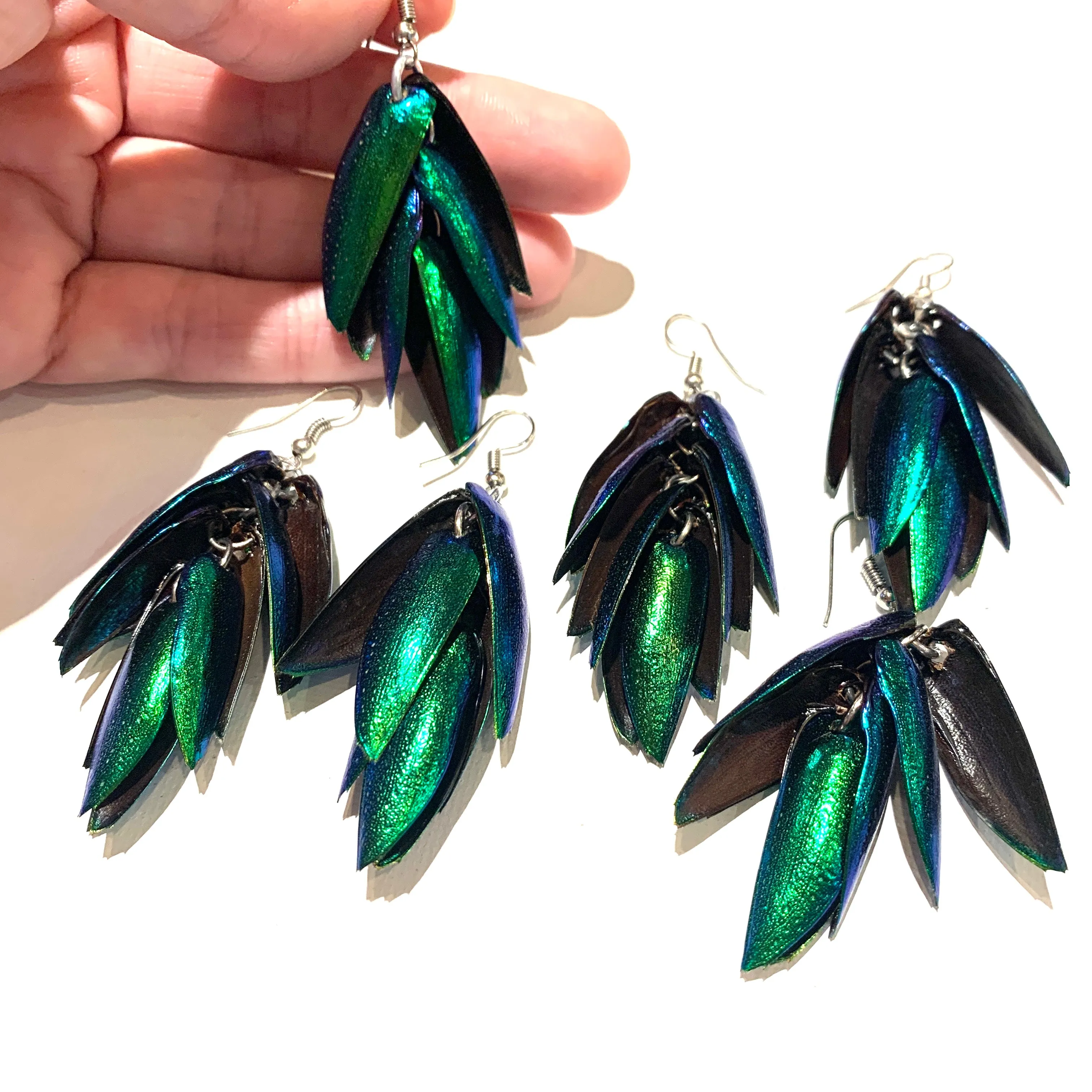 Beetle Wing Earrings