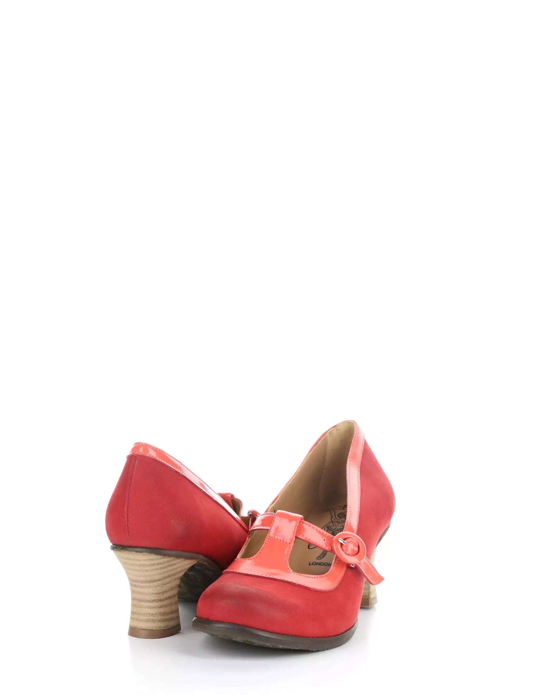 BEGI085FLY 001 SCARLET Round Toe Shoes