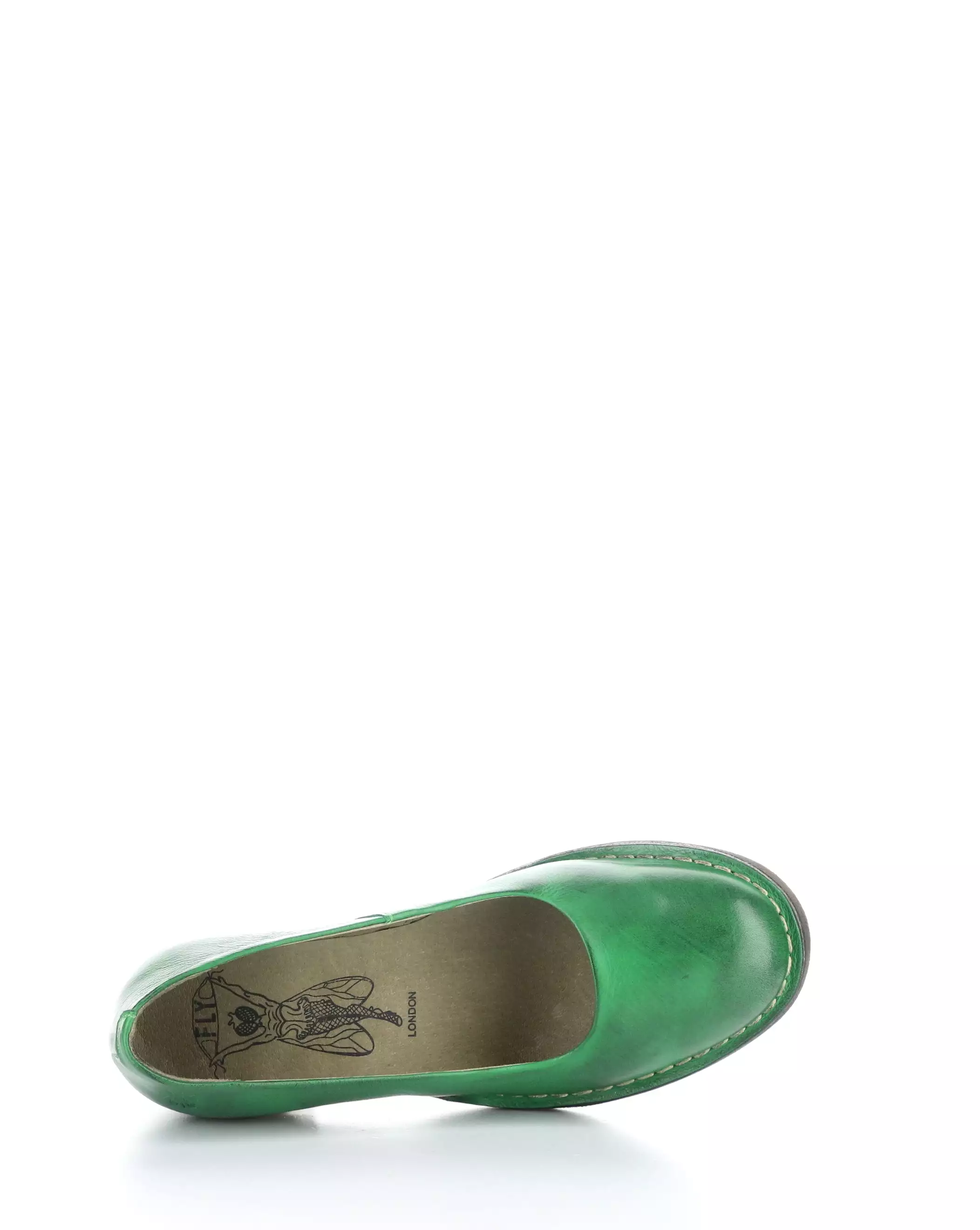 BERY104FLY 002 GREEN Round Toe Shoes