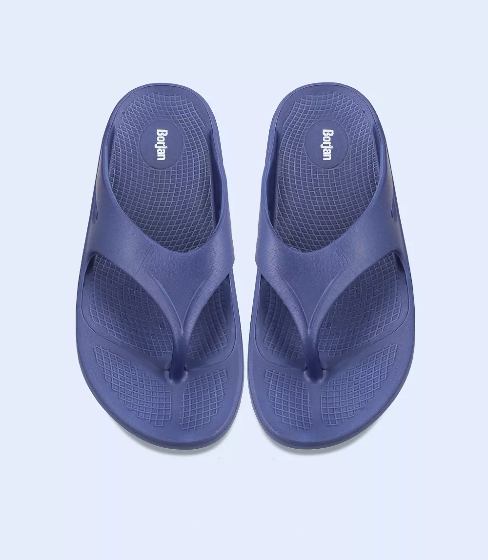 BM5296-BLUE-Men Flip flop