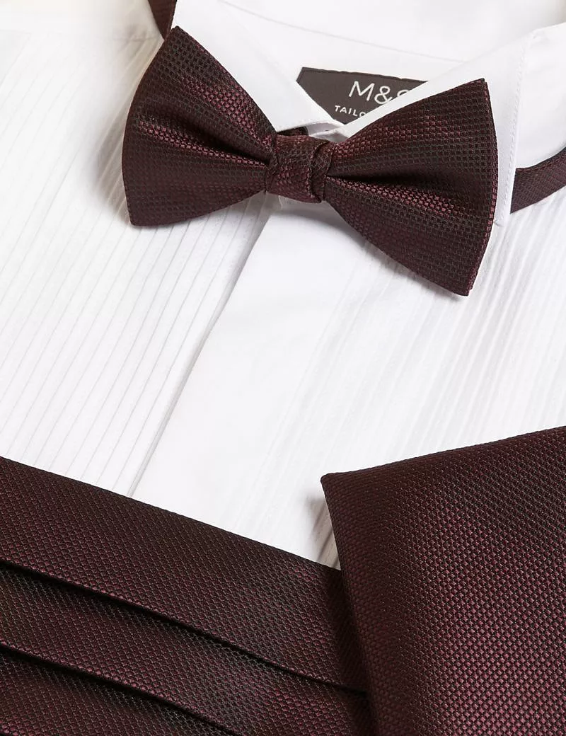 Bow Tie, Pocket Square & Cummerbund Set