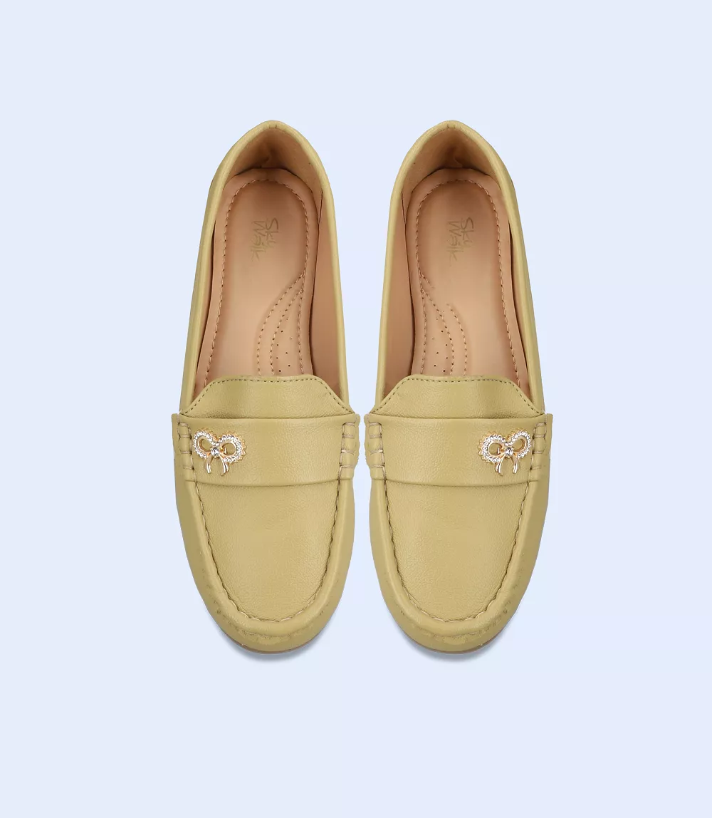 BW8882-GREEN-Women Comfort Moccasins