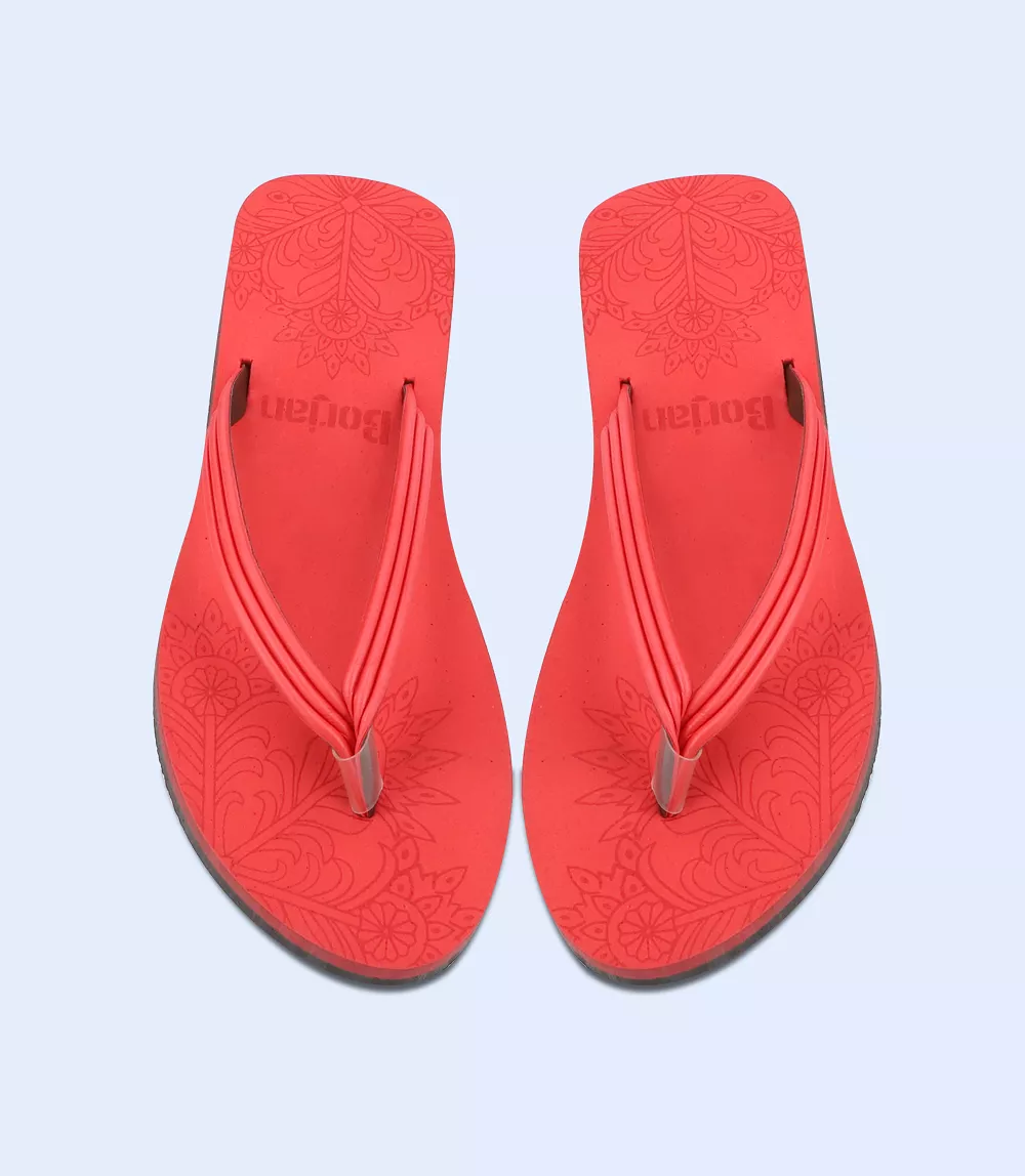 BW9277-RED-Women Flipflop