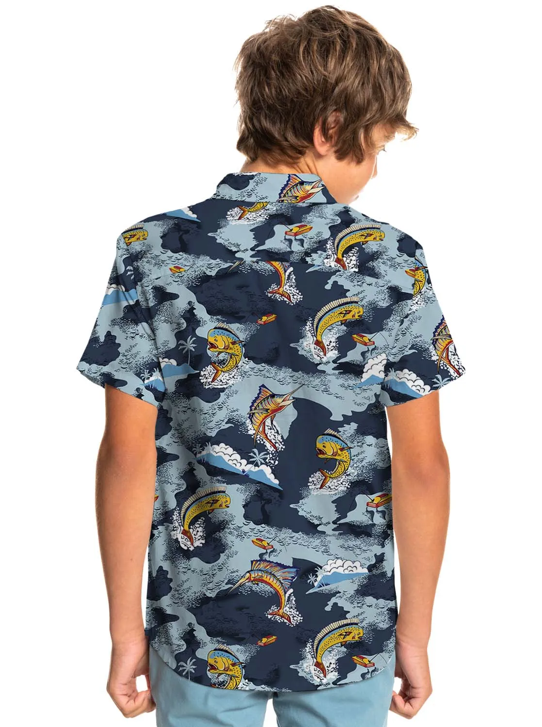 Camisa Mc Rusty Mahi Fish Shirt Jr Multi