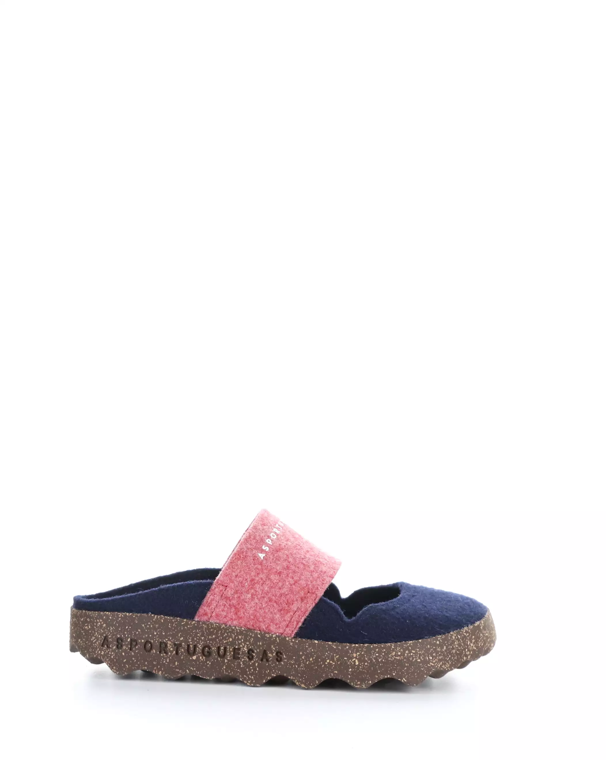 CANU185ASP 007 BLUE/RED Round Toe Mules