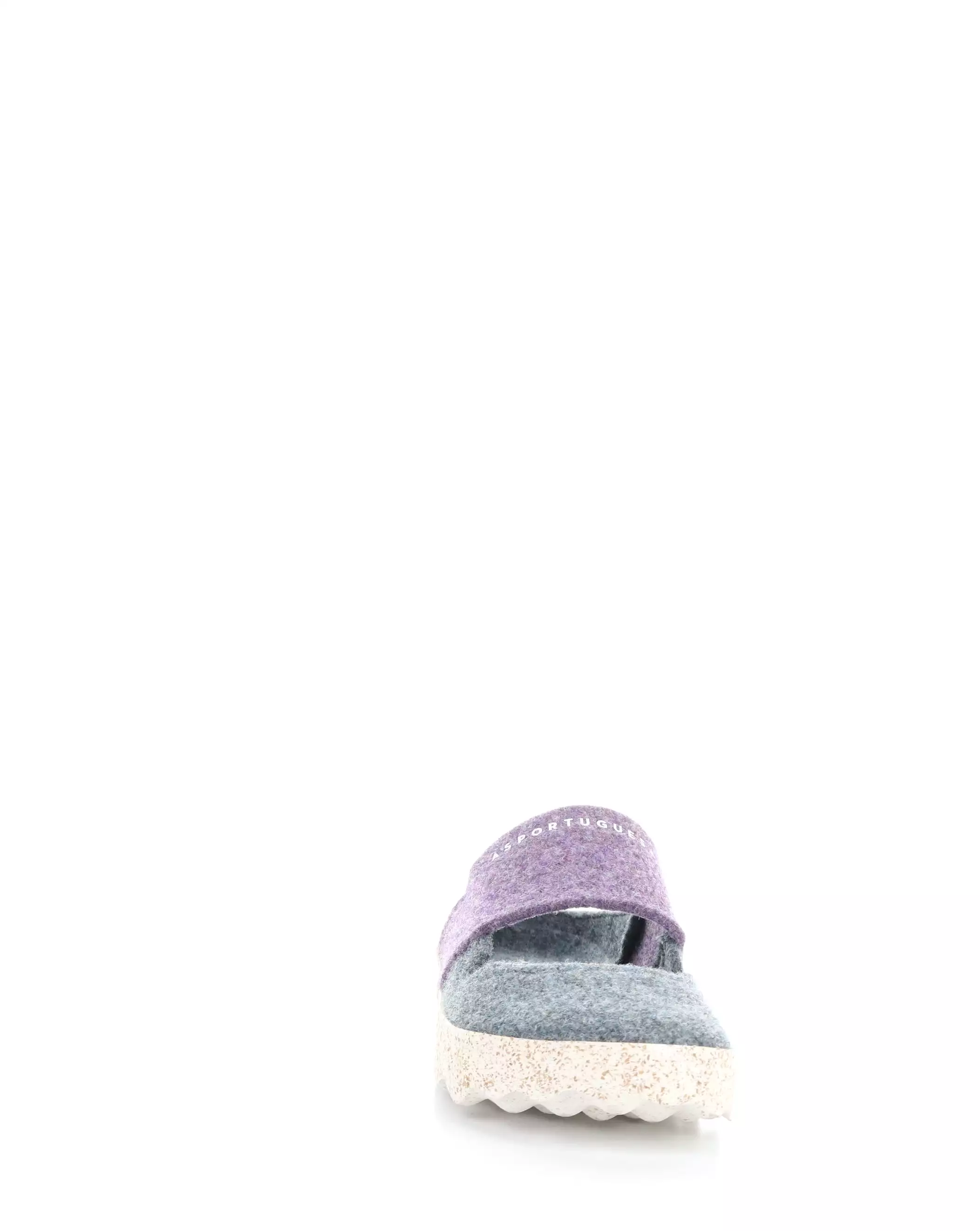 CANU185ASP 009 GREY BLUE/PURPLE Round Toe Mules