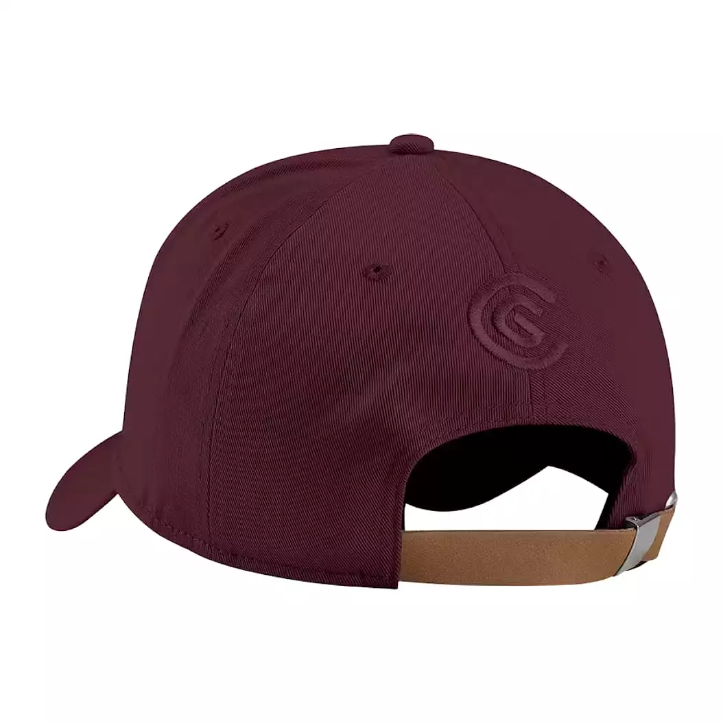 Cleveland Men's Golf Leather Patch Hat Snapback Cap