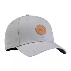 Cleveland Men's Golf Leather Patch Hat Snapback Cap