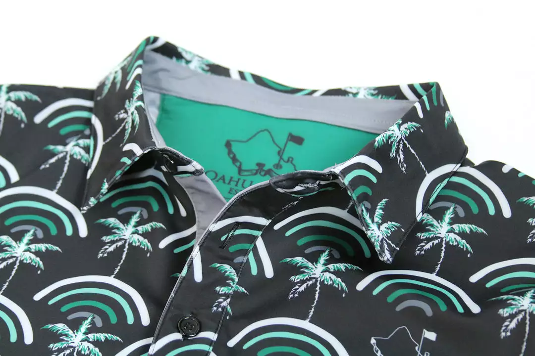 Cocobows Manoa - OGA Men's Polo -  Black Mint