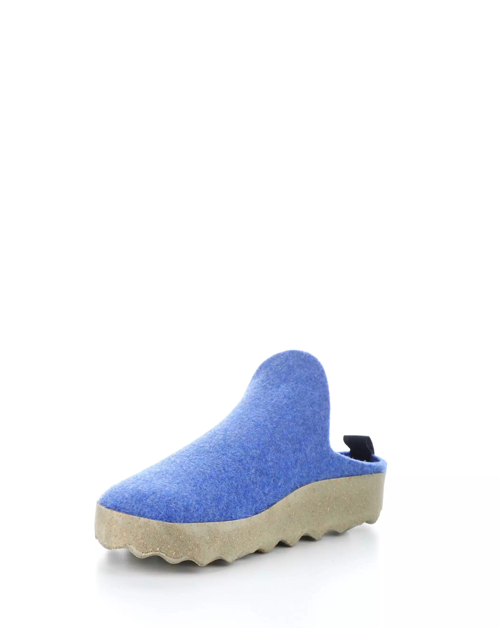 COME023ASP Blue Slip-on Mules