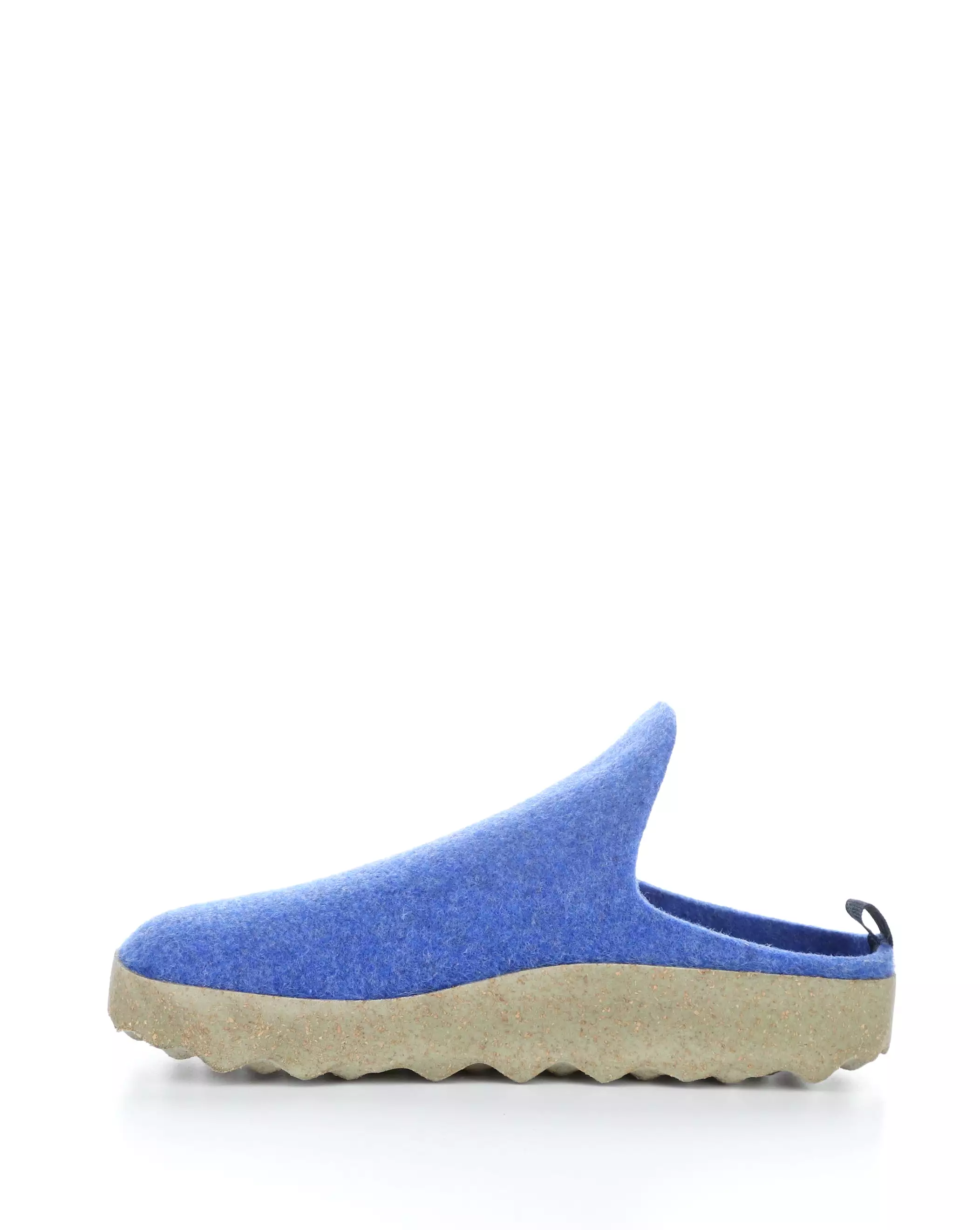 COME023ASP Blue Slip-on Mules