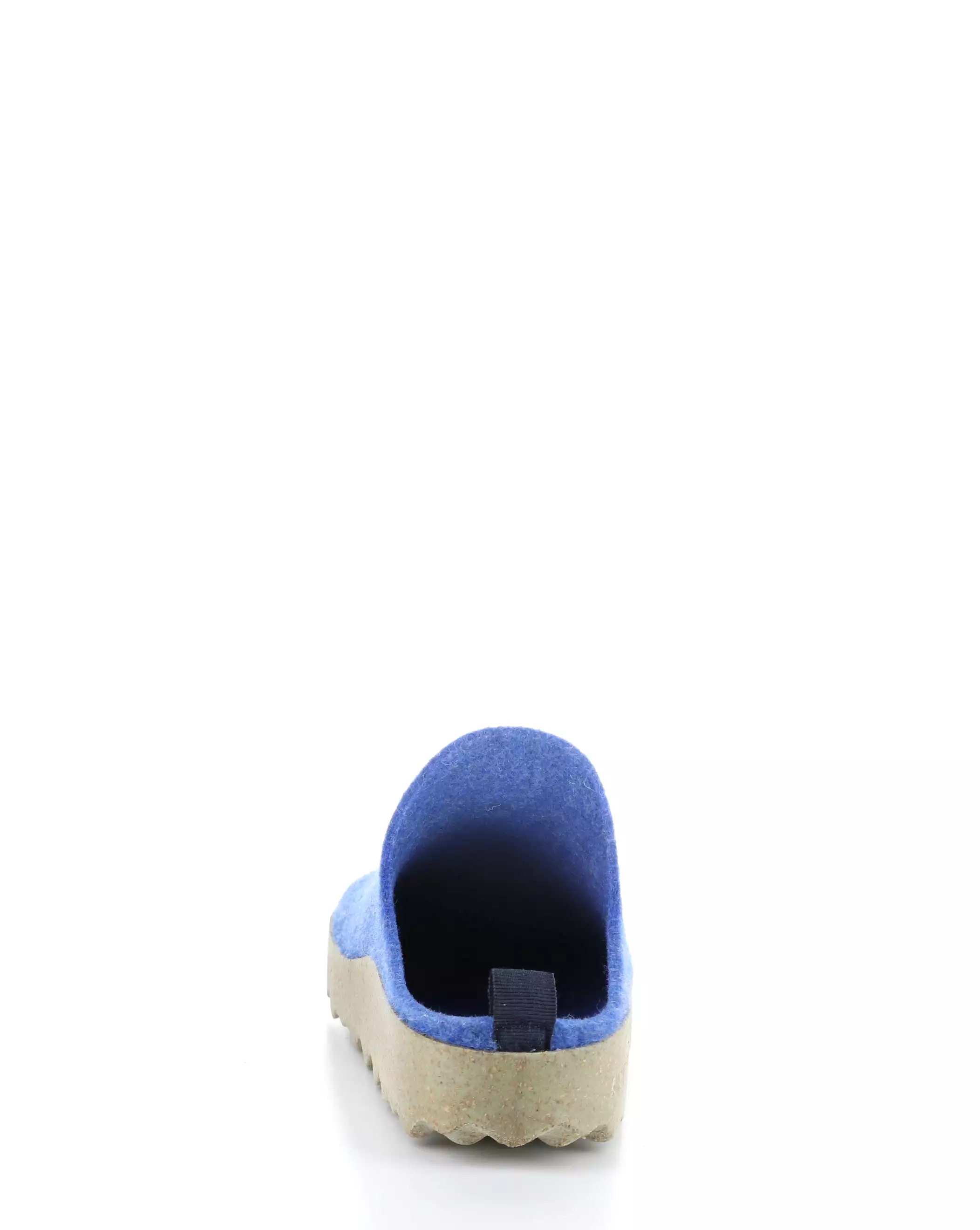 COME023ASP Blue Slip-on Mules