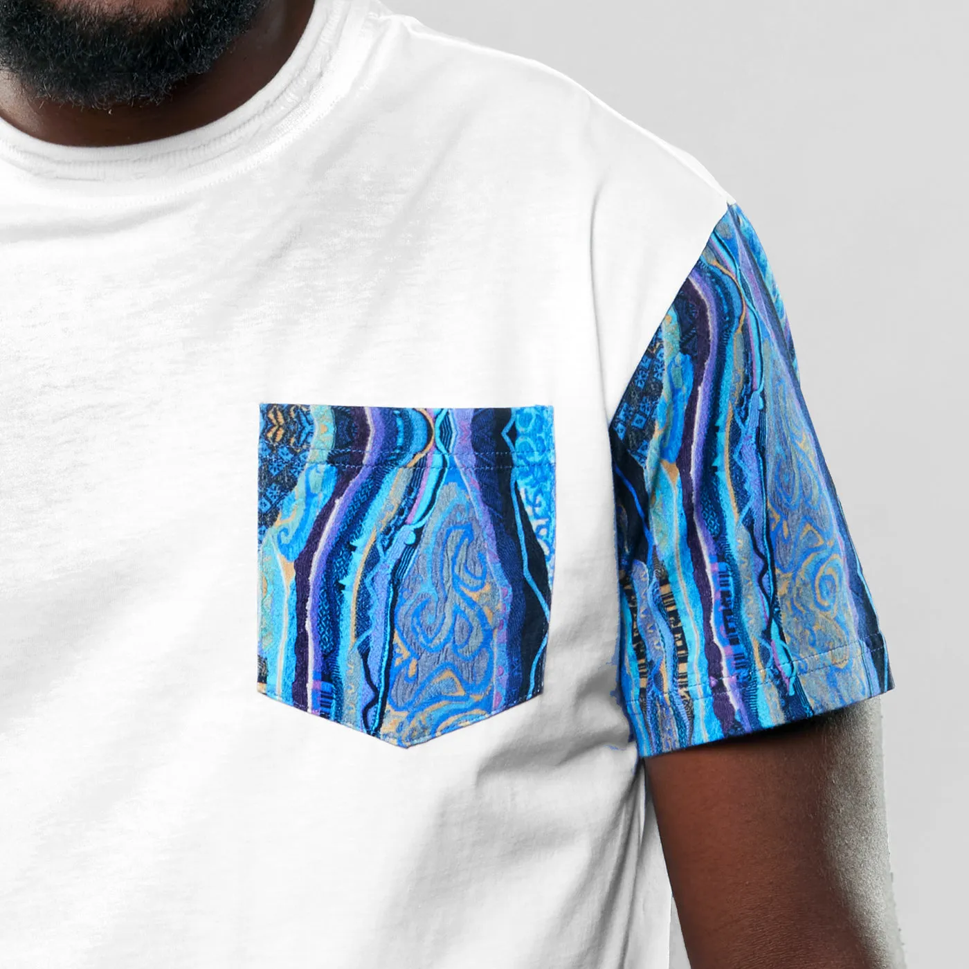 COOGI Classic Blues Patchwork Tee White