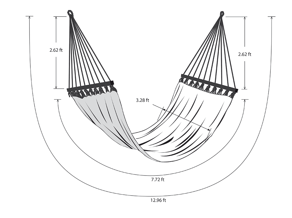 Earth Organic Natural Cotton Hammock (Wooden Bar)