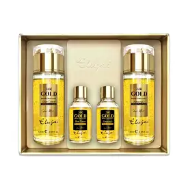 Elujai 24K Gold Deep Collagen Skin Care for Man 99.9% Pure Gold Gift 2p Sets