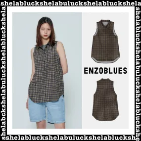 ENZO BLUES  |Shirts & Blouses