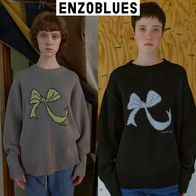 ENZO BLUES  |V-neck & Crew neck