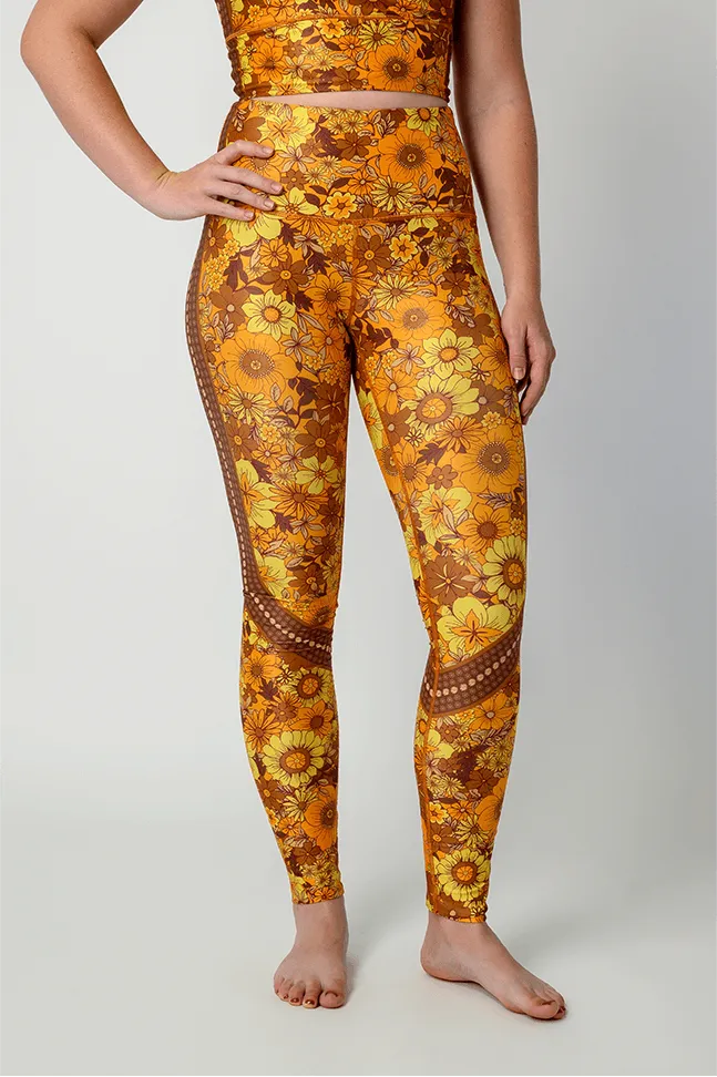 Flower Power Printed Yoga Leggings