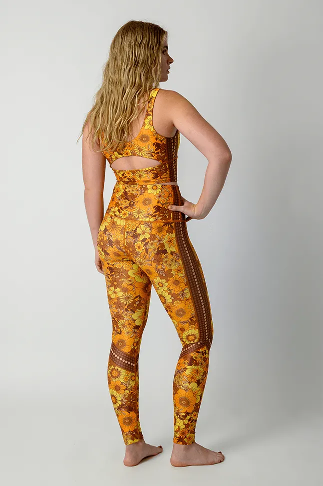 Flower Power Printed Yoga Leggings