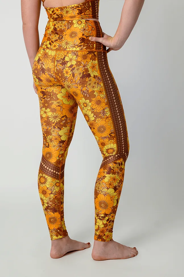 Flower Power Printed Yoga Leggings