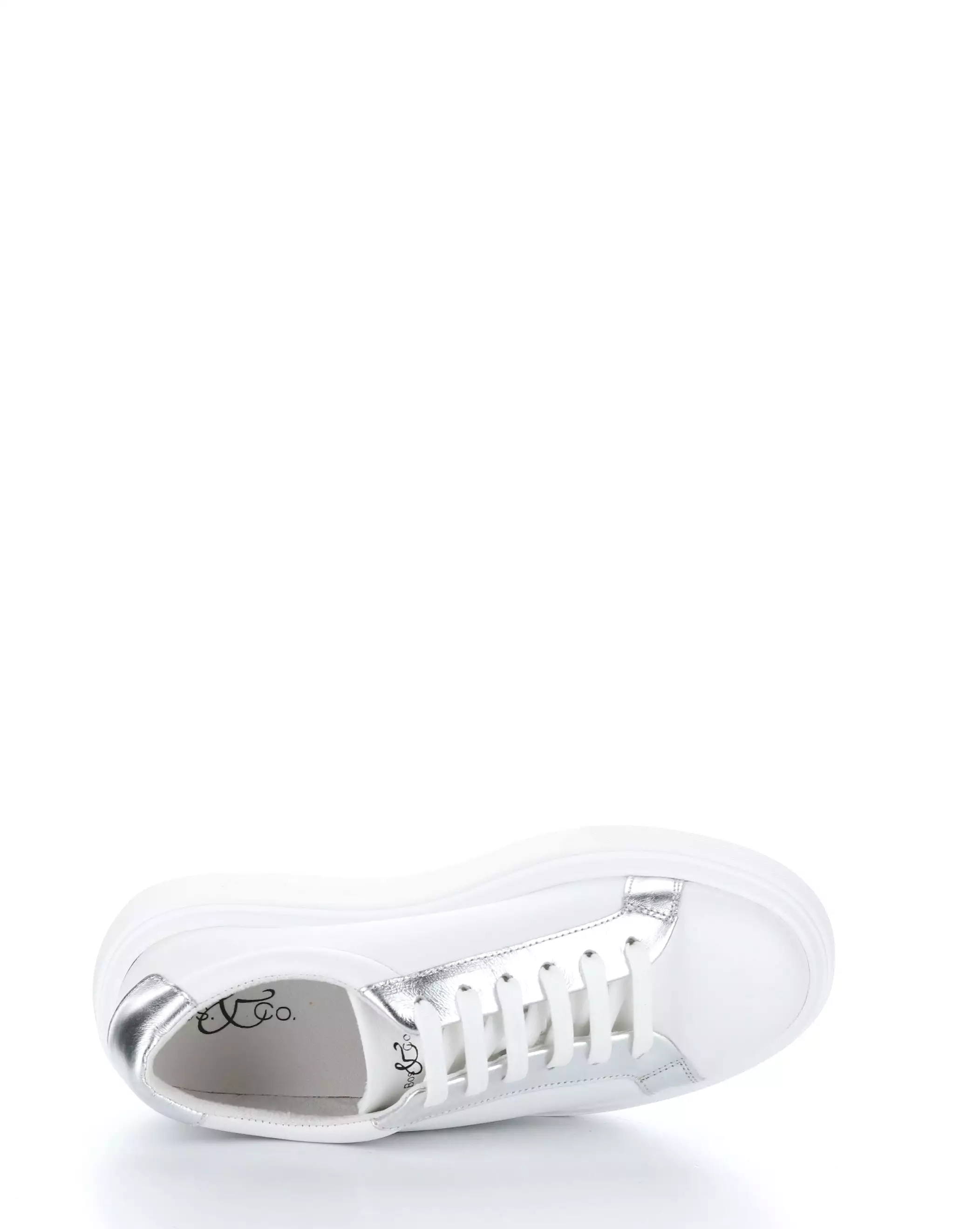 FUZI WHITE/SILVER Lace-up Shoes