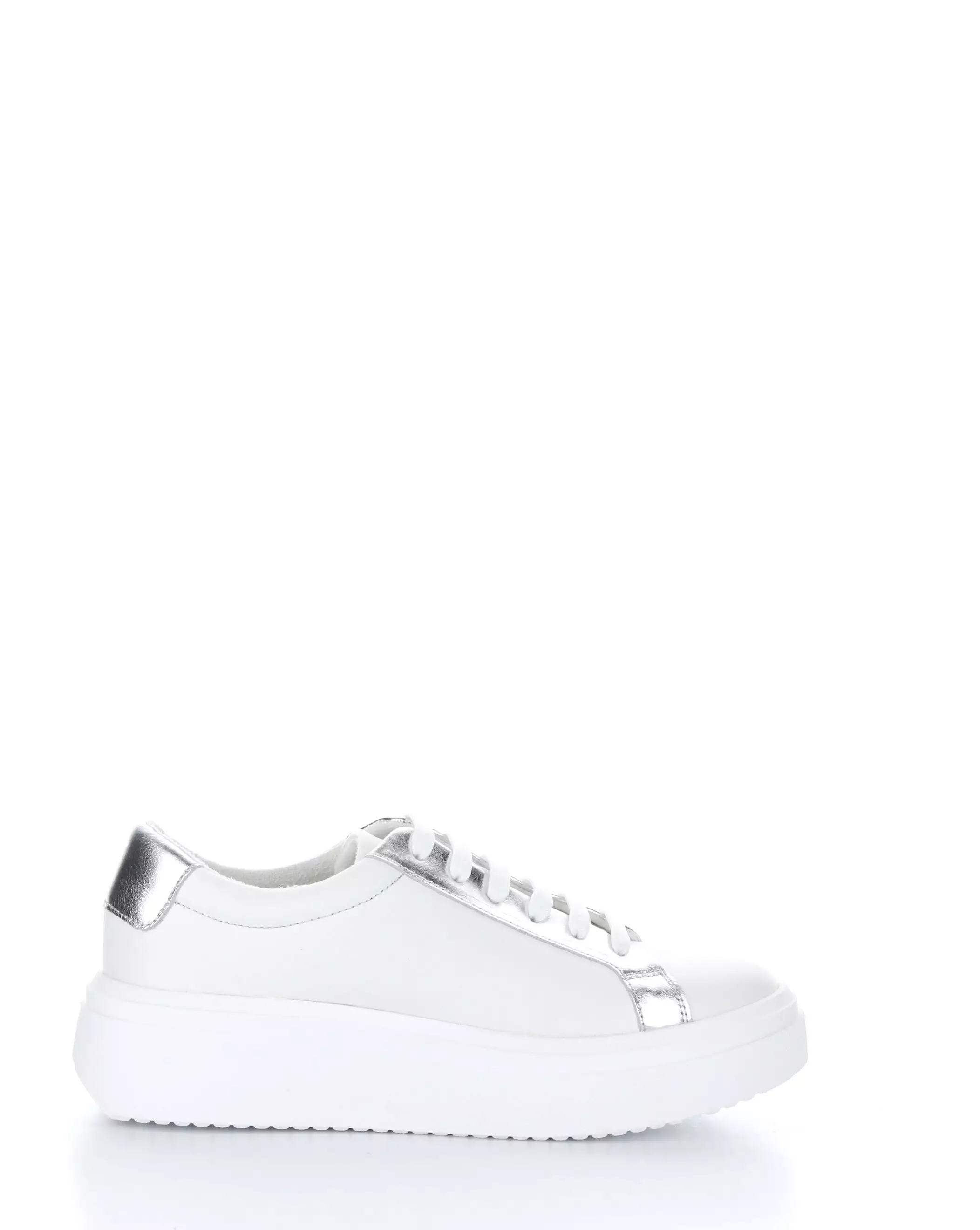 FUZI WHITE/SILVER Lace-up Shoes