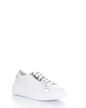 FUZI WHITE/SILVER Lace-up Shoes