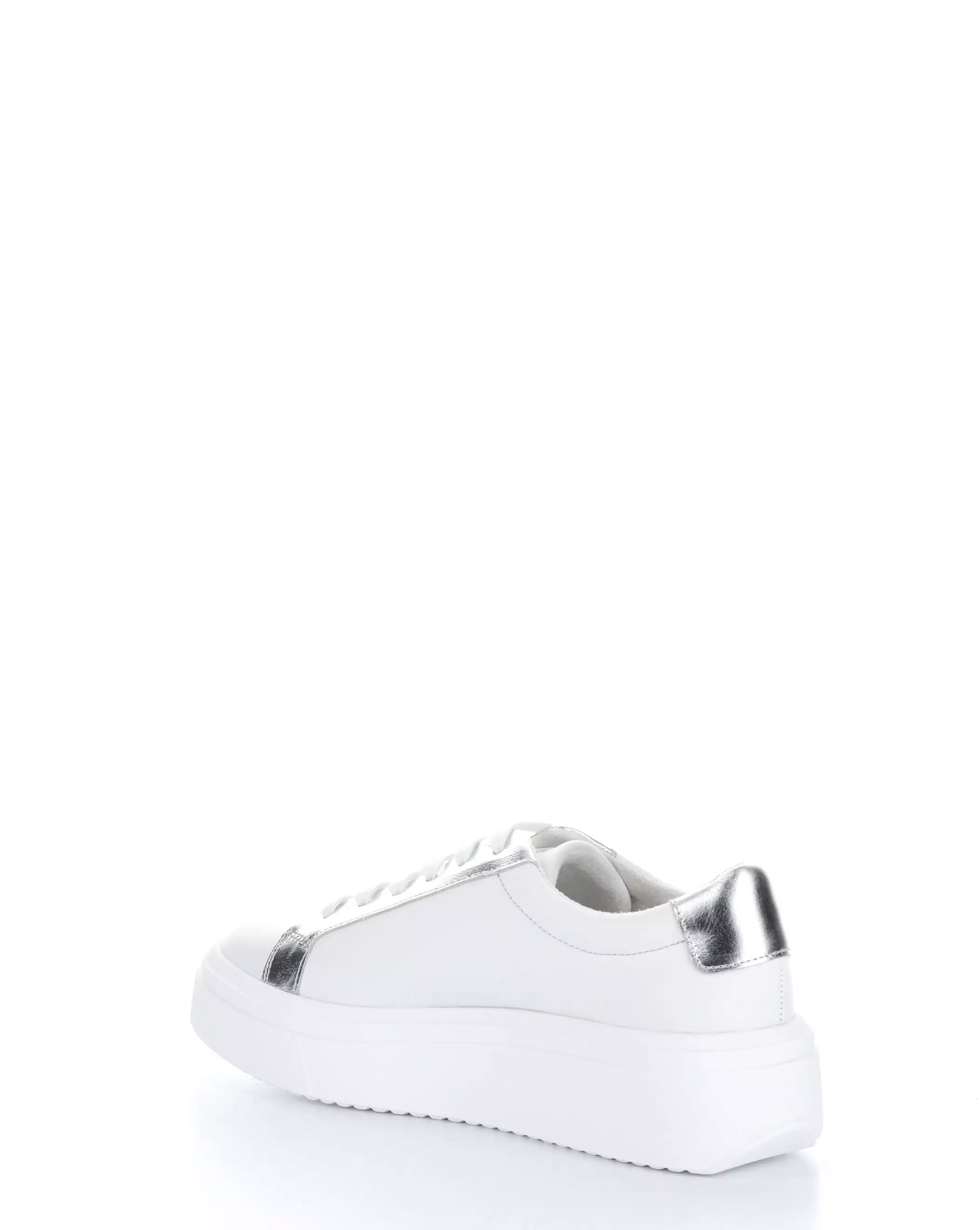 FUZI WHITE/SILVER Lace-up Shoes