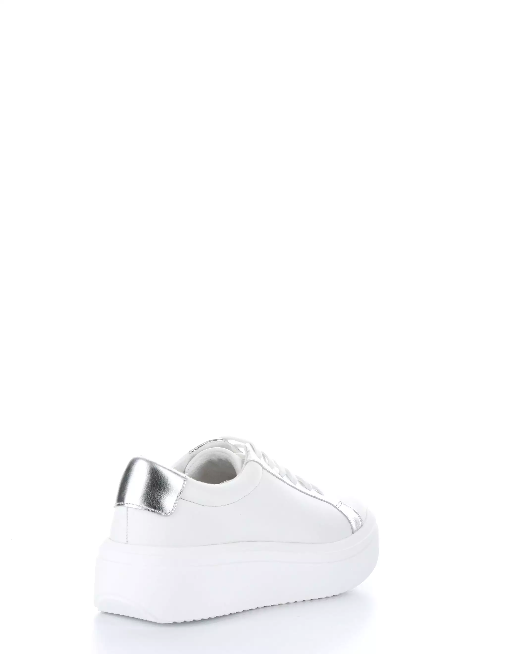 FUZI WHITE/SILVER Lace-up Shoes