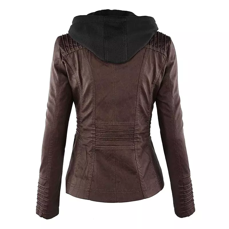 Hooded Leather Jackets For Women