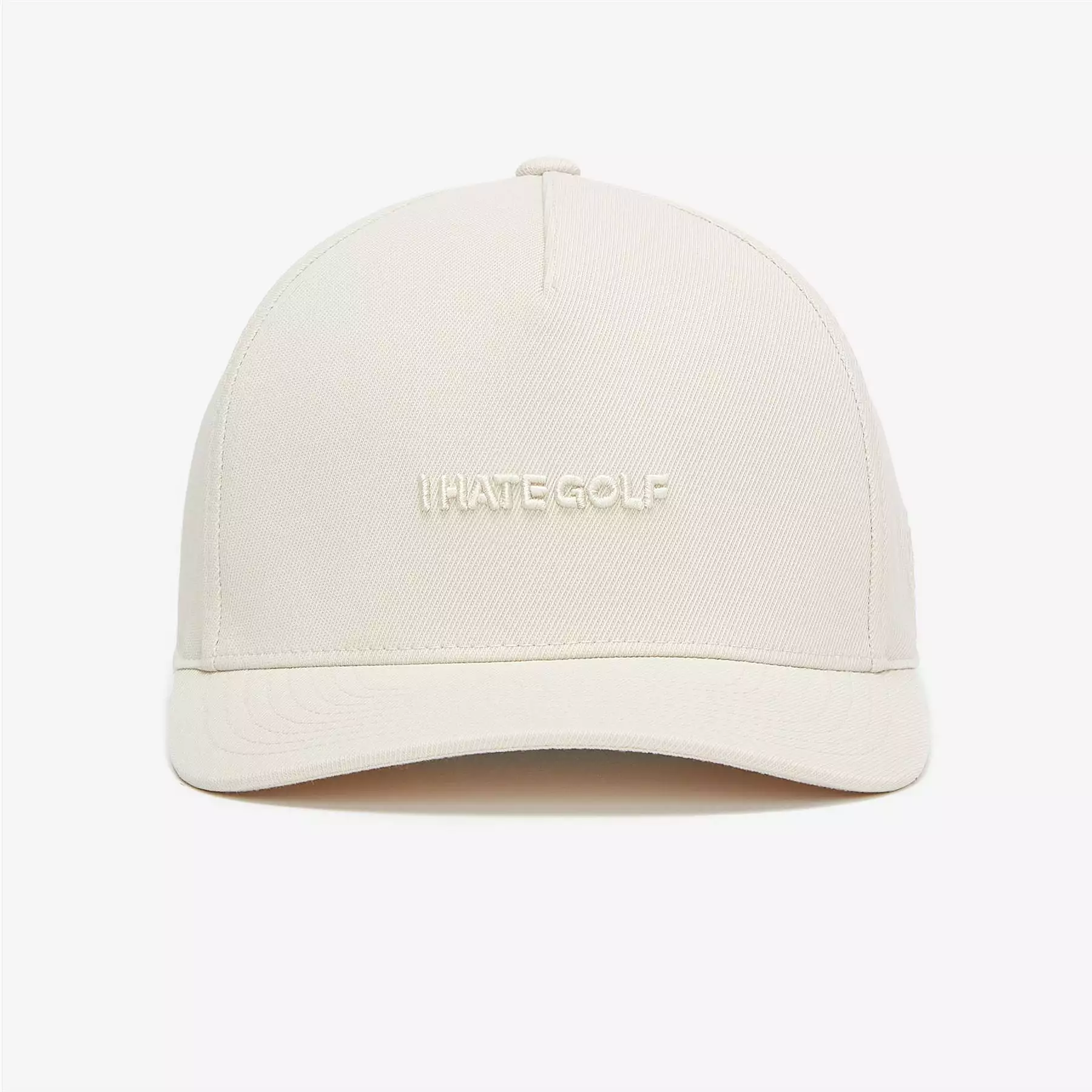 I Hate Golf Stretch Twill Snapback Hat Stone - SS24