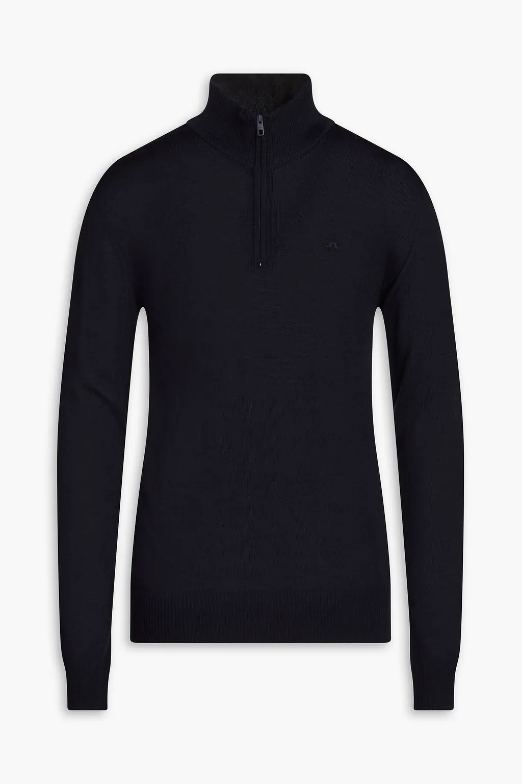 J.LINDEBERG  |Wool Sweat Blended Fabrics Street Style V-Neck Long Sleeves