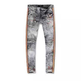 Jordan Craig Men's Sparta Striped Splatter Denim Jeans Starfish