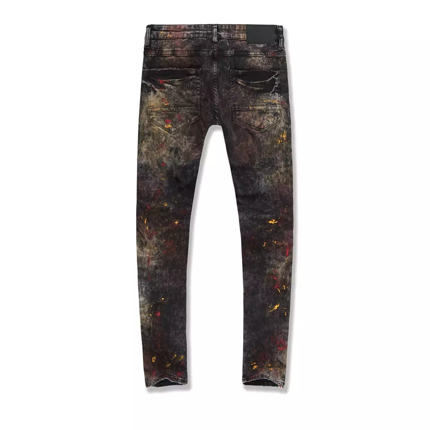 Jordan Craig Men's Sparta Striped Splatter Denim Jeans Wildfire