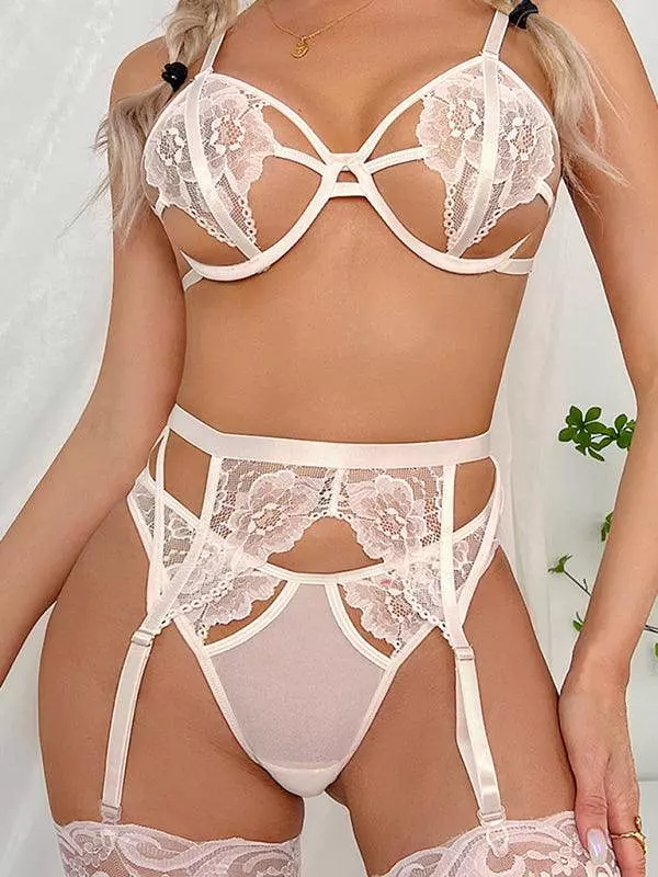 Lace Underwire Sexy Women Lingerie Set