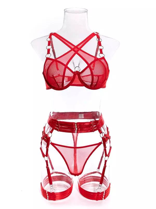 Ladies Strappy Lingerie Sets