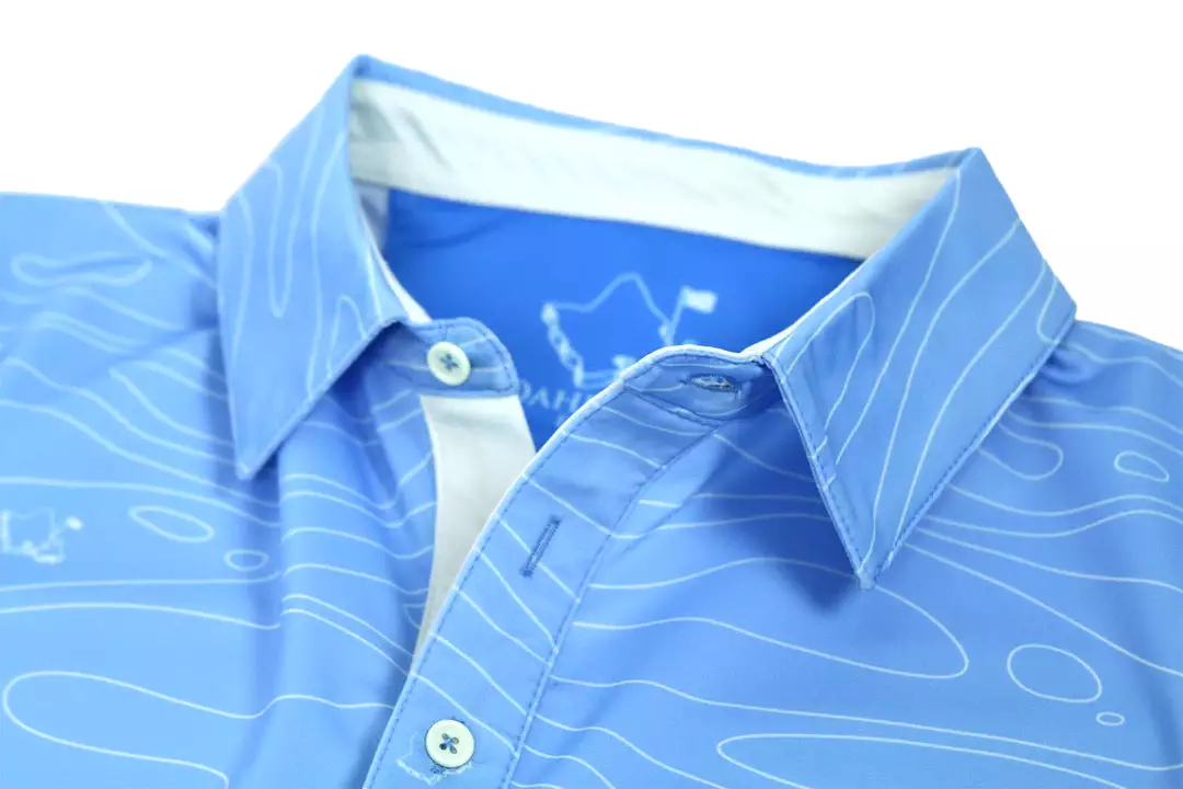 Liquid Ice Blue - OGA Men's Polo - Icy Blue